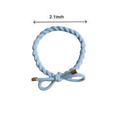 5Pcs High Stretch Hair Tie Elastic Brim Bundle Hair Rope
