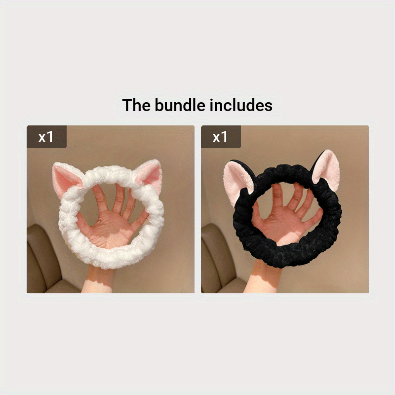 Cat Ear Hair Band Ladies Hair Band Plush Face Hair Accessories