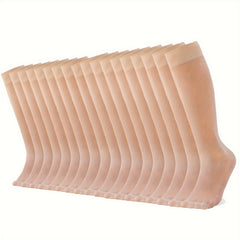 9 Pairs Solid Knee High Socks Women's Stockings