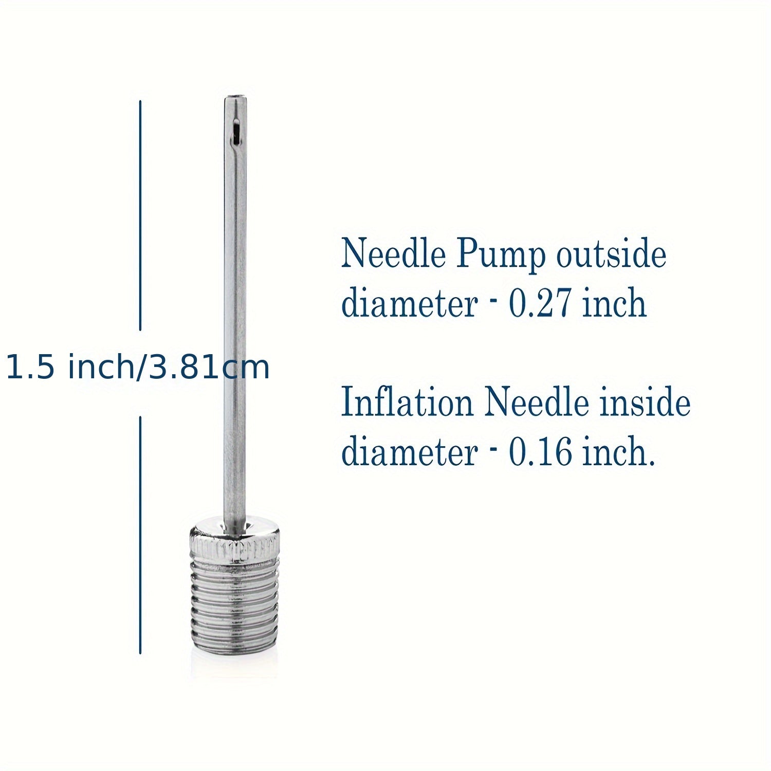 100pcs Basketball Pump Needles Air Pump Needles with Storage Box