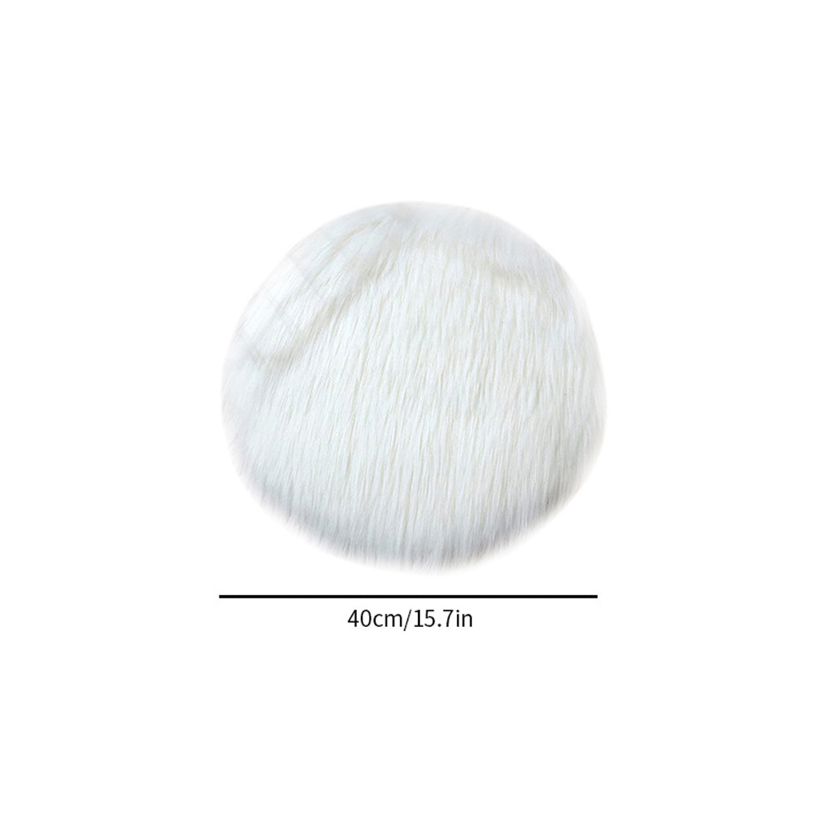 Round Plush Seat Cushion Chair Cover Soft Area Rug