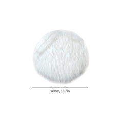 Round Plush Seat Cushion Chair Cover Soft Area Rug