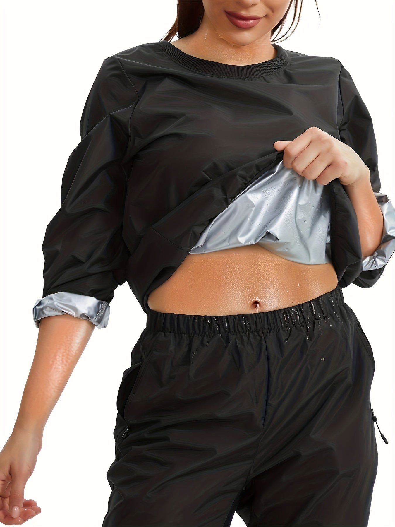 Women's Sweat Sauna Long Sleeve Jacket - Workout Activewear