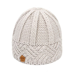 Vintage Ribbed Knit Beanie Hat
