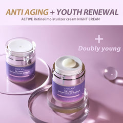 Retinol Face Cream with Hyaluronic Acid - Anti-Aging Wrinkle Reduction