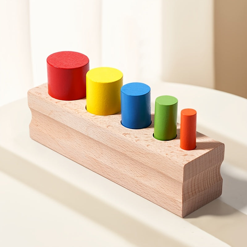Wooden Shape & Sorting Toy for Kids 2-3 Years