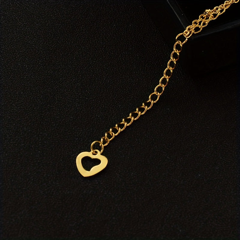Stainless Steel Love Peace Bracelet Jewelry Gift for Her