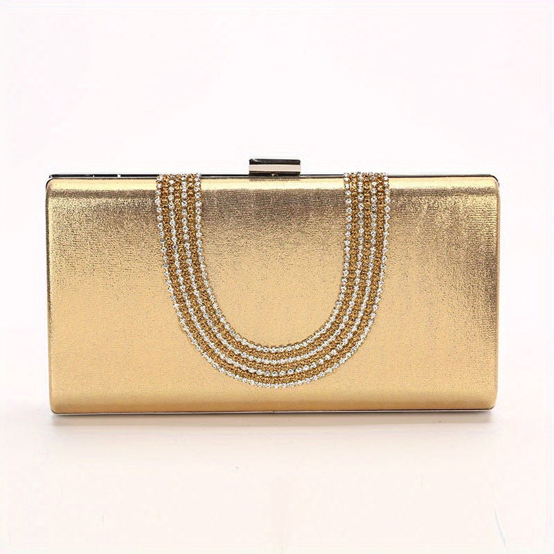 Rhinestone Evening Bag Glitter Dinner Clutch Bag for Party Wedding & Prom