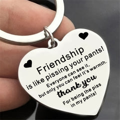 Friendship Heart Keychain Friends Gift
