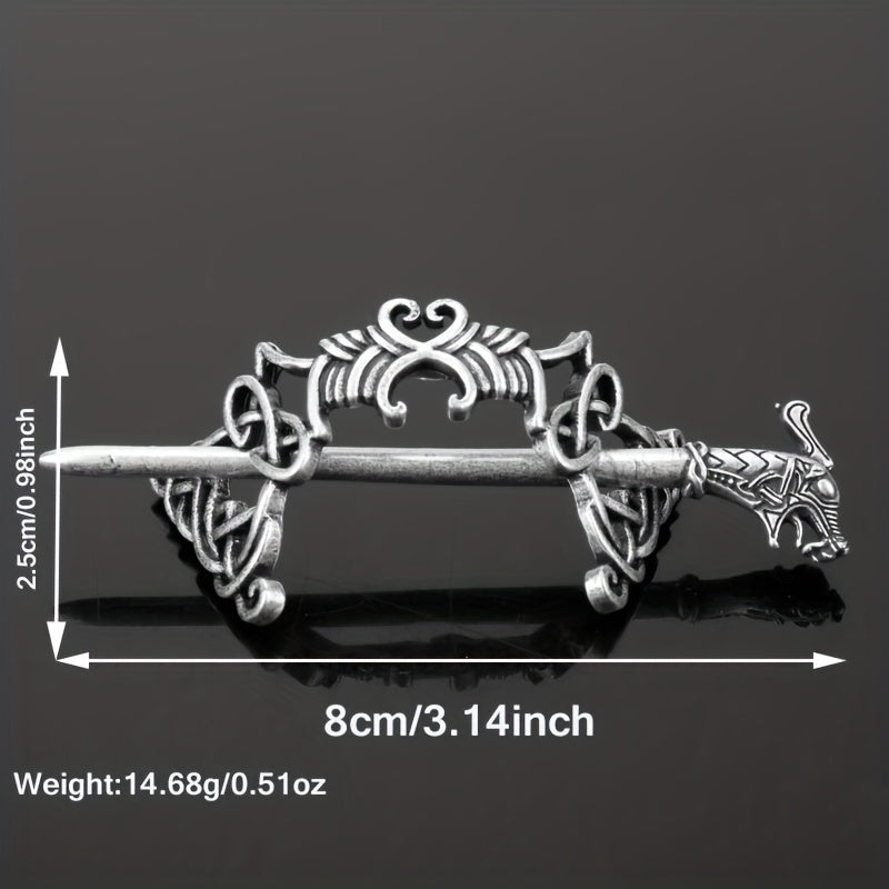 Viking Hair Bun Cuff Cage Ponytail Hair Cuff Women Girls Hair Accessories