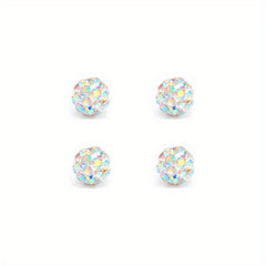 4pc Replacement Balls Spikes for Piercing Barbell 4mm 5mm 8mm CZ DIY Jewelry