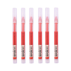 6 Pack 0.5mm Gel Pens for Students & Office Use