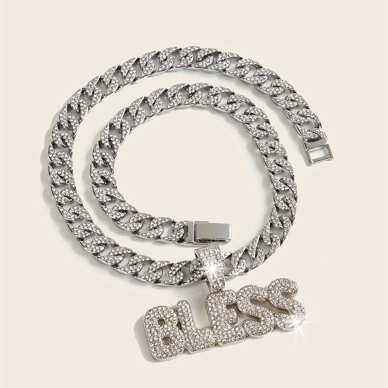 Bless Pendant Women's Hip Hop Cuban Chain Fine Jewelry