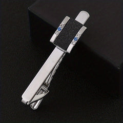 Men's Crystal Tie Clip Wedding Business Necktie Accessories