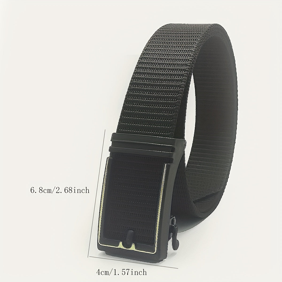 Men's Nylon Automatic Buckle Belt Slim Versatile Belt