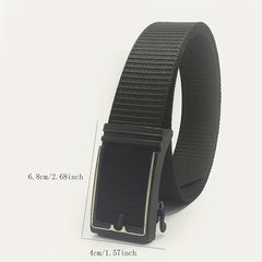 Men's Nylon Automatic Buckle Belt Slim Versatile Belt