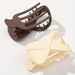 2pcs Large Hair Claw Clip for Ponytail Women Girls