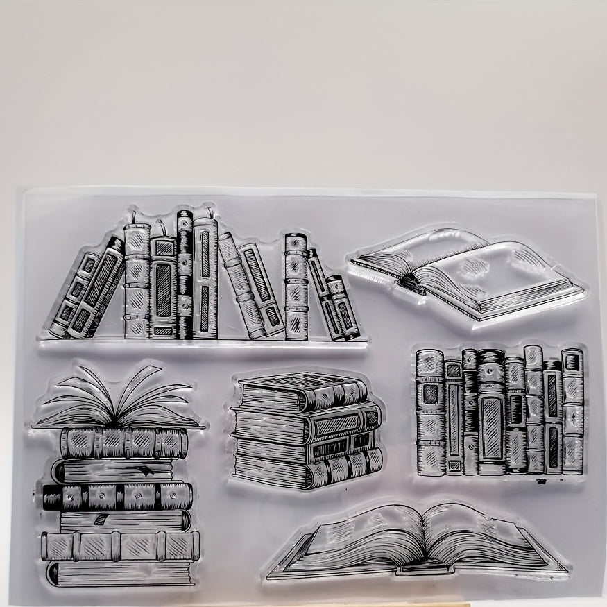 1pc Book Silicone Transparent Stamp DIY Scrapbooking Decoration