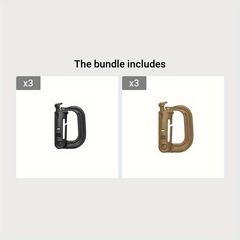 Military Carabiner D Ring Grimloc Snap for Backpacks Keychains