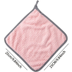 Coral Fleece Fingertip Towel Absorbent Cleaning Rag