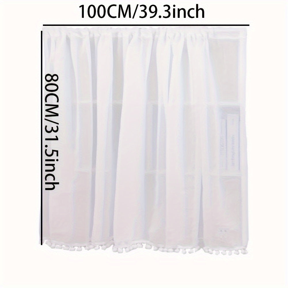 Short Kitchen Curtain Modern Pelmet Rod Pocket Cabinet Curtain Window Curtain