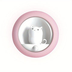 Cat Smart Motion Sensor LED Night Light, USB Rechargeable