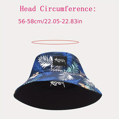 Big Brim Printing Fisherman Hat Men's Bucket Hat