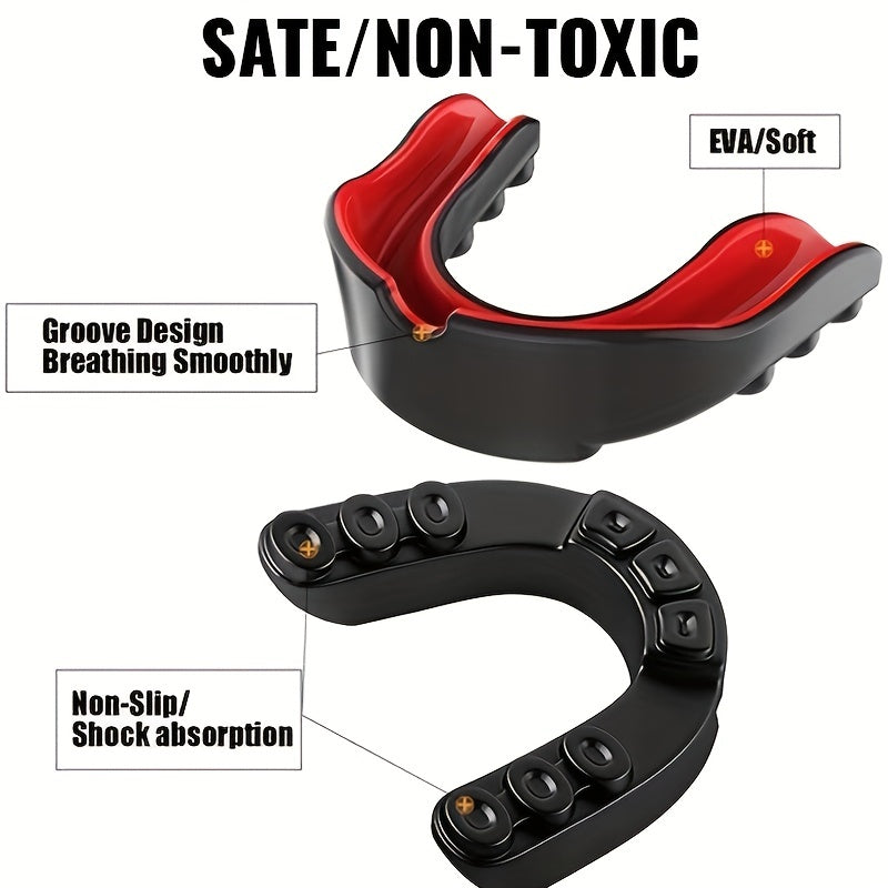 4pcs Sports Mouth Guard for Hockey Basketball Football Martial Arts