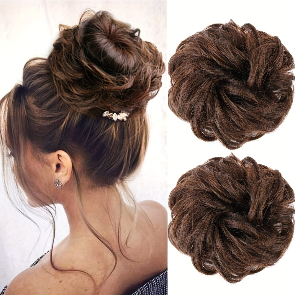 16 Cm Brazilian Human Hair Messy Bun Chignon Extensions