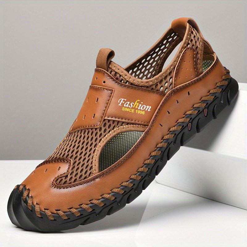 Men's Mesh Hollow Out Sandals Breathable Rubber Sole