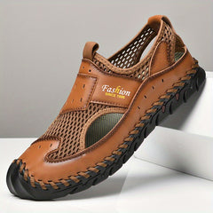 Men's Mesh Hollow Out Sandals Breathable Rubber Sole