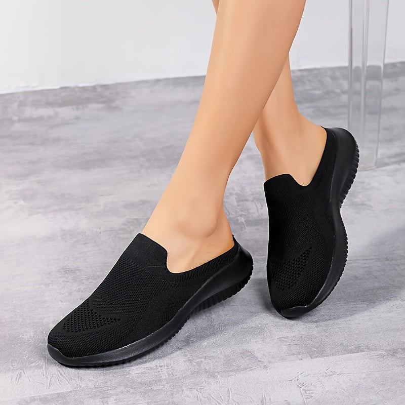 Summer Slip On Sneakers Women's Shoes Breathable Lightweight Flat Shoes