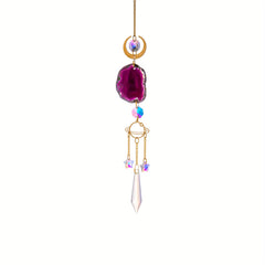 Crystal Agate Sun Catcher for Windows - Hanging Window Decor