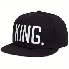 KING Embroidered Snapback Hat Hip Hop Block Unisex Baseball Cap
