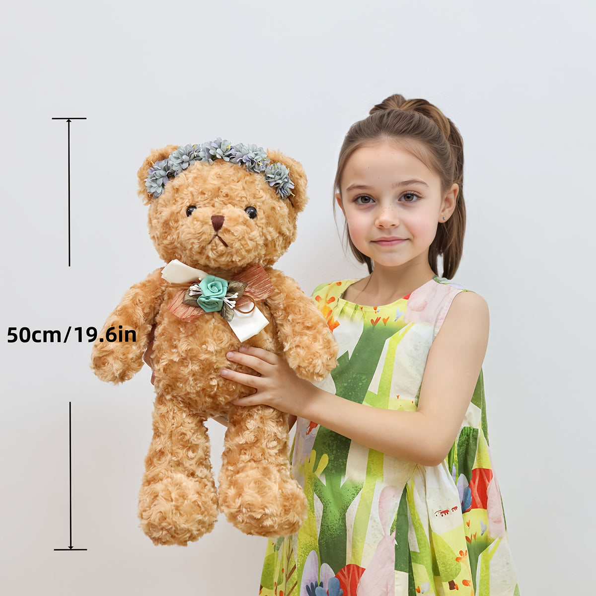 Large Teddy Bear Plush Toy Brown Birthday Gift for Kids Girlfriend Boyfriend