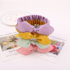 6pcs Solid Bowknot Headband Hair Hoop Hair Accessories