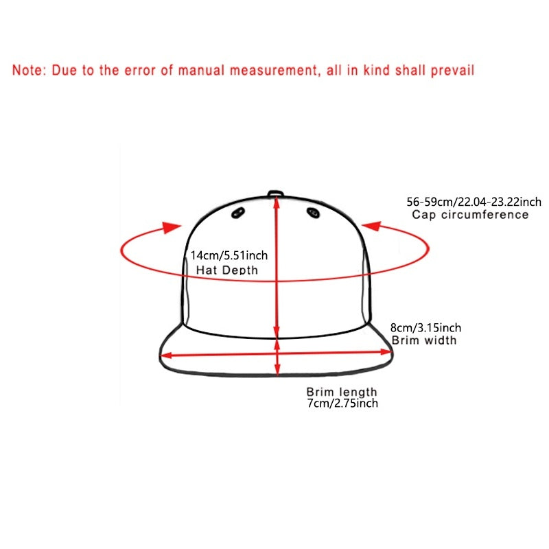 God's Eye Embroidered Men's Hip Hop Flat Brim Hat