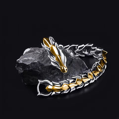Retro Men's Dragon Pattern Dragon Head Bracelet Gift