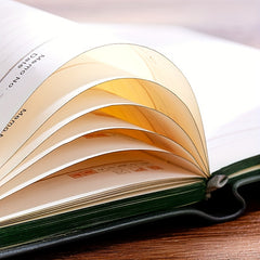 Chinese Style Leather Notebook with Strap