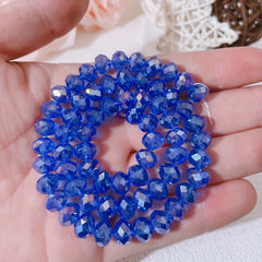 68pcs Crystal Glass Beads Bracelet Necklace Making DIY Bead 8mm