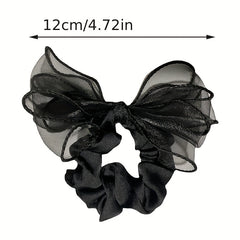 Organza Rhinestone Hair Ring Elastic Head Rope Hair Accessories