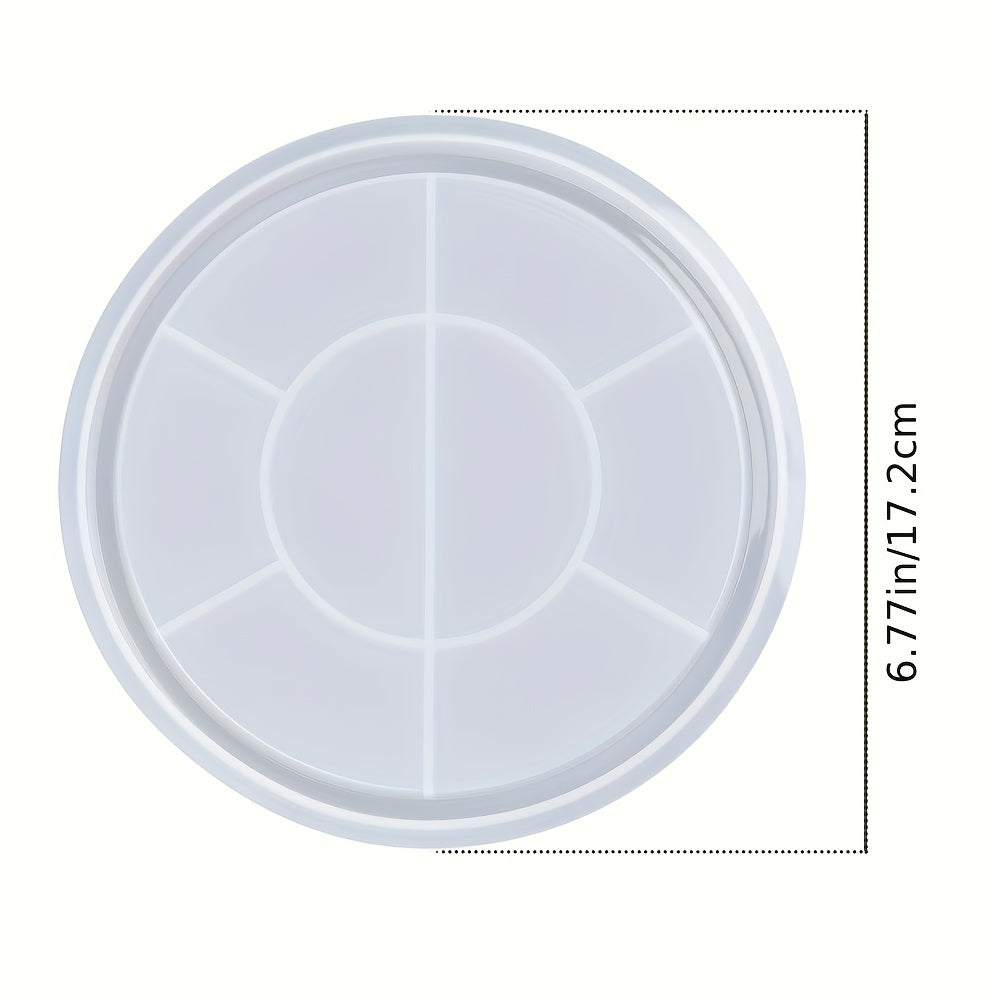 Round Tray Silicone Mold for Concrete Storage Resin Dish Plate Craft Molds