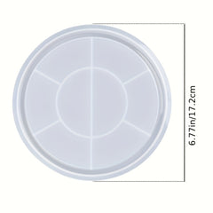 Round Tray Silicone Mold for Concrete Storage Resin Dish Plate Craft Molds