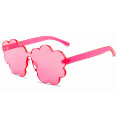 Thick Sliced Candy Love Sunglasses Flower Frameless
