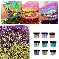 Chameleon Chunky Glitter Flakes Box - Nail Art Makeup Supplies