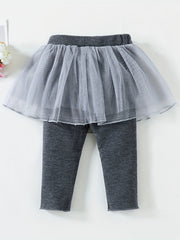 Toddler 2 In 1 Legging With Lace Pants