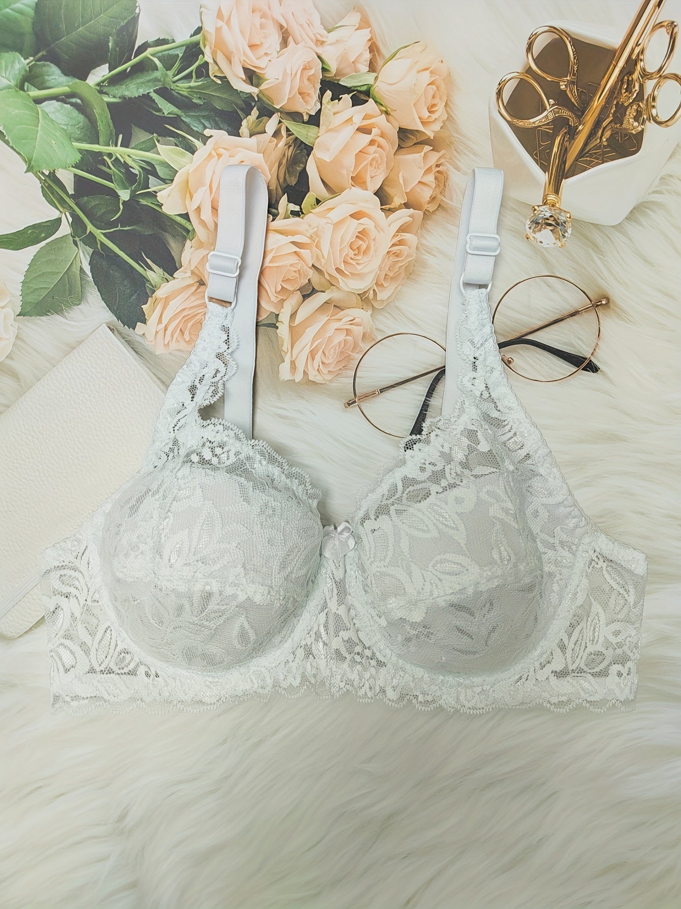 Lace Push Up Bra Comfy & Breathable Women's Lingerie