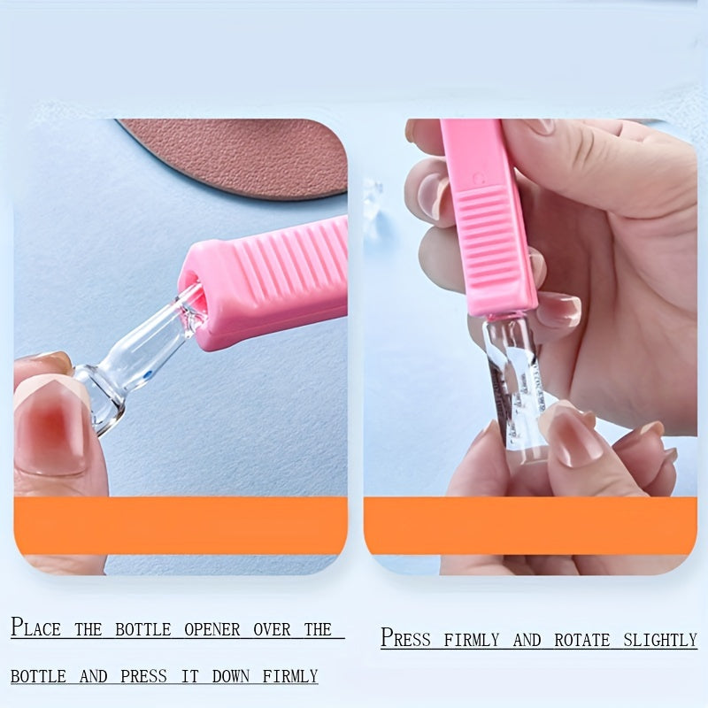 Pink Ampoule Bottle Nurse Bottle Opener Medical Helper Glass Bottle