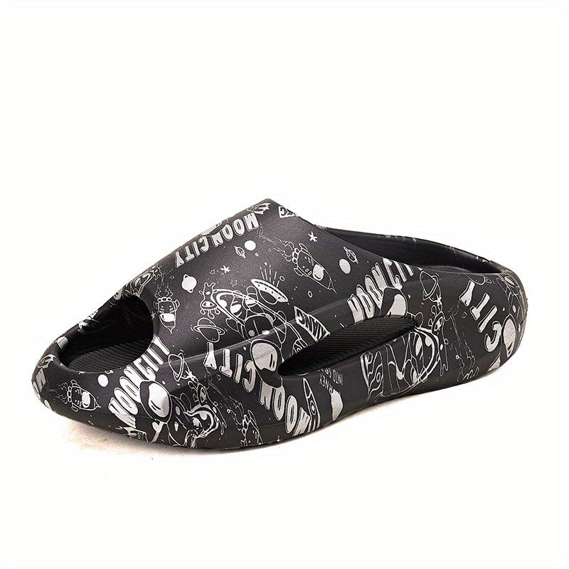 Men's Astronaut Comfy Slides Non Slip Slippers Indoor Outdoor