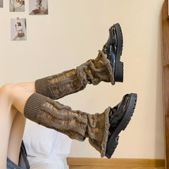 Ripped Leg Warmers Cut Out Socks Women's Stockings
